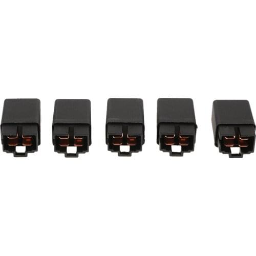 5 Pieces 30A Car Relays 4 Pin SPST 12V Normal Open SPST Relay Power Control