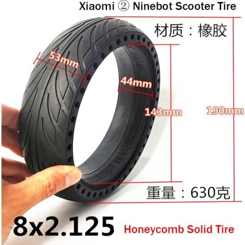 8 Inch Electric Scooter Honeycomb Solid Tire 8x2.125 Solid Tire Modified Wheel for Xiaomi Ninebot Balance Car