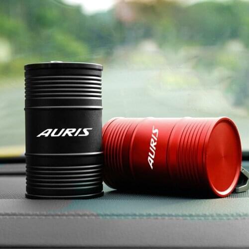 Aluminum Alloy Car Ashtray Interior Accessories Oil Drum Shape Smoke Ash Holder For Toyota Auris Auto Accessories