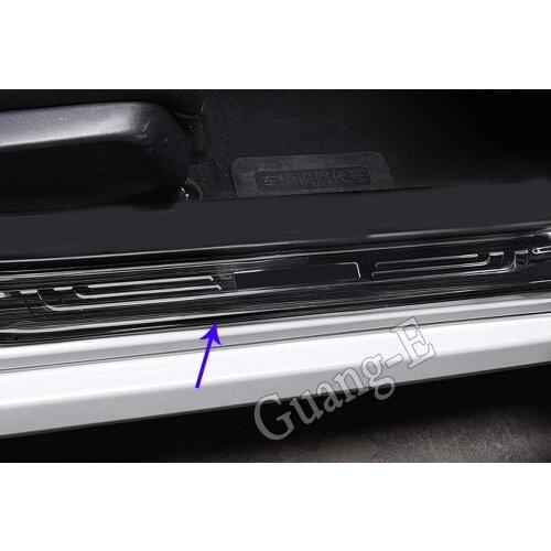 Car Cover External Outside Threshold Stainless Steel Pedal Door Sill Scuff Plate 4pcs For Honda Civic 10th Sedan 2019 2020 2021