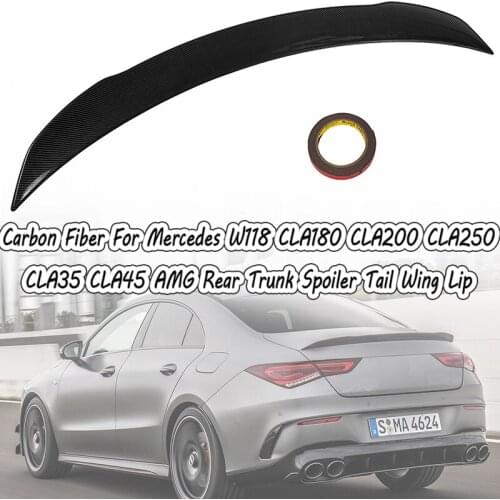 Car Styling Rear Trunk Refit Spoilers Tail Wing Lip For Mercedes W118 C118 CLA35 CLA180 CLA200 CLA250 CLA45 AMG Line 2019-2024