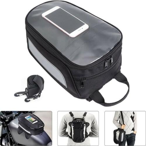 Motorcycle Phone Holder Storage Oil Fuel Tank Bag Magnetic Motorbike Saddlebag For Honda For Yamaha