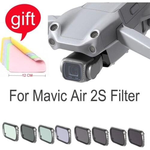 For DJI Mavic Air 2S Combo Filter Drone UV/CPL/ND4/8/16/32/64/1000 PL Set Neutral Density Polar Filters Kit Camera Accessories