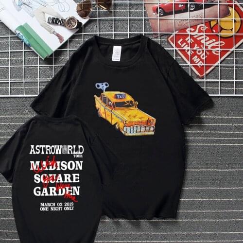 New Cactus Jack T Shirt Men Women Top Cotton Printed T-shirt Vintage Streetwear Swag Tees Travis Scott Astroworld Hip Hop Tshirt