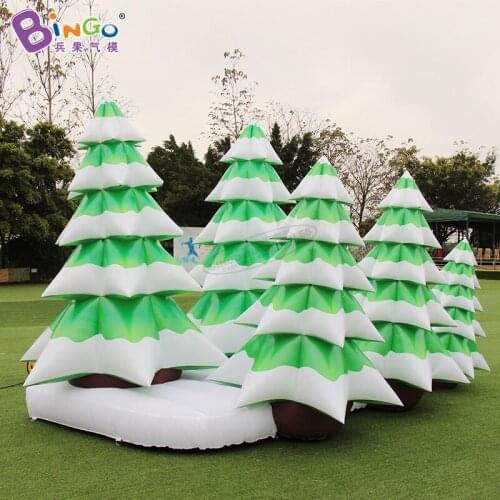 Customized 5.5x3.3x3 Meters Stage Decoration Inflatable Cedar Tree for Yard Toys BG-Z0204