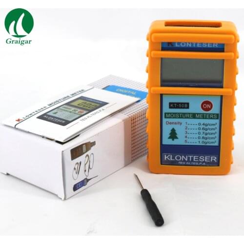 KT-50B digital inductive paper wood tree timber moisture meter,measuring range:2~90%, 0.1 Accuracy