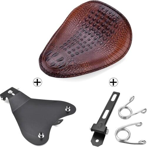 JAER Motorcycle Solo Seat Baseplate Spring Bracket Kit for Honda Yamaha Kawasaki Bobber Chopper for Harley Sportster XL883