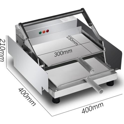 Commercial Hamburger Machine Aluminum Plate Baking Burger Automatic Baking Charter Double-Layer Heating Anti-Stick Burger Shop