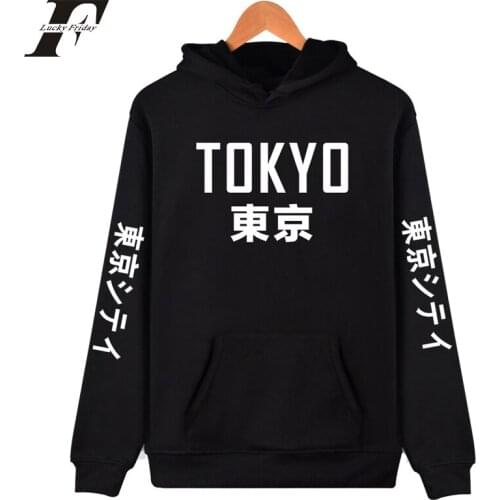 2019 New Arrival Japan Harajuku Hoodies Tokyo City Printing Pullover hoodie Sweatshirt Hip Hop Streetwear 4XL Plus Size Clothing