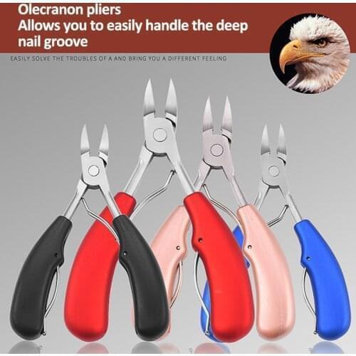 Oblique Mouth Olecranon Nail Clippers Nail Cutter Scissors Toenails Toe Nail Paronychia Correction Manicure Pedicure Tool