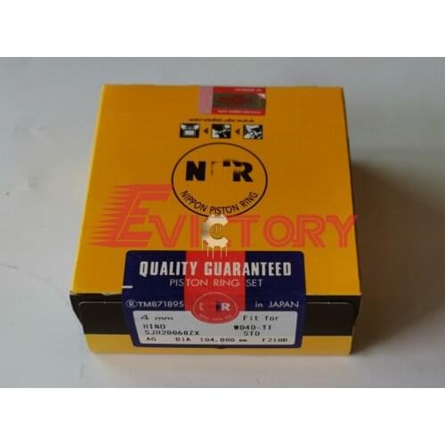 For Hino W04D W04E piston ring + full cylinder gasket kit