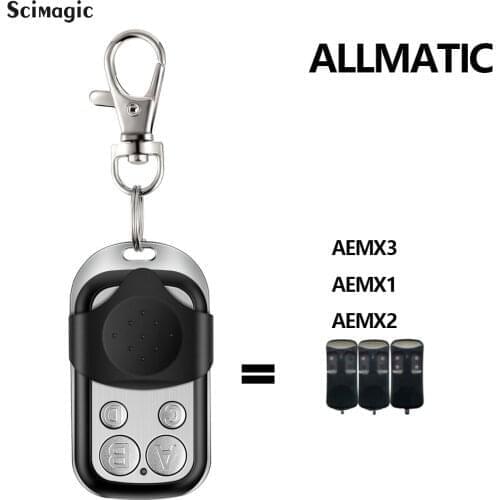 For ALLMATIC Remote Garage AEMX3 AEMX1 AEMX2 Remote Controller Fixed Code 433mhz control panel for barrier