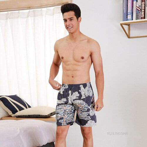 Summer New Casual Shorts Men Beach Breathable Quick Dry Loose Shorts Mens Fashion Dragon Print Short Pants Couple Shorts Male