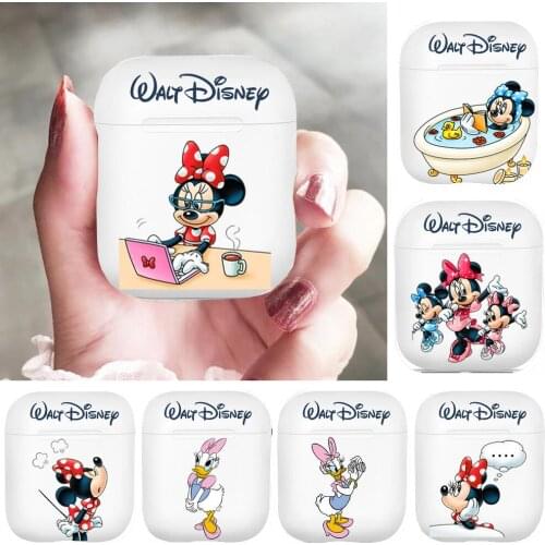 We Love Minnie Mouse Silicone Cases For Apple Airpods 1/2 Protective Shockproof Wireless Earphone Cover Charging Box Bags Hot