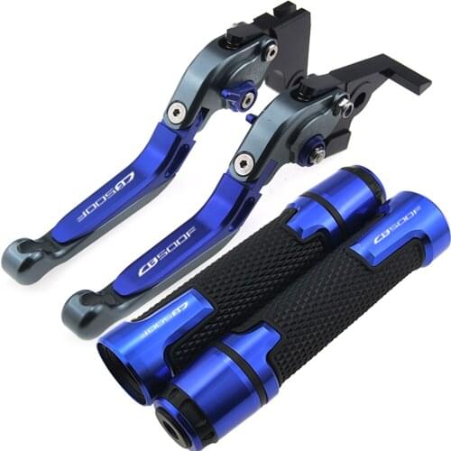 With Logo CNC Motorcycle Foldable Extending Brake Clutch Levers Handle Hand Grips for Honda CB500F CB500 F CB 500 F 2013-2018