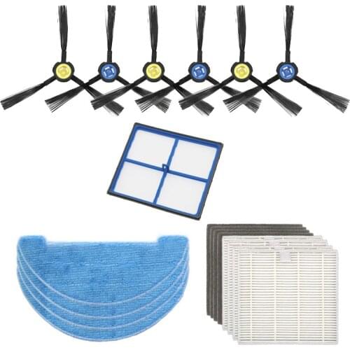 For ILife V8 V8S X750 X800 X785 V80 Robot Vacuum Cleaner Spare Parts Replacement Side Brush Hepa Filter Mop Cloth