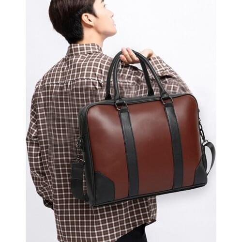 Mens handbag pu Leather Large capacity Shoulder Bag Male Hand Luggage Bags Travel Man handbags weekender bag travel man