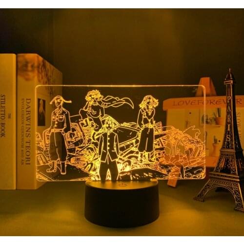 LED Night Light Anime Tokyo Revengers for Kids Bedroom Decoration Birthday Gift Room Decor Desk Manga 3d Lamp Tokyo Revengers