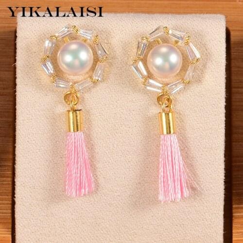 Женские золотые серьги YIKALAISI China At AliExpress