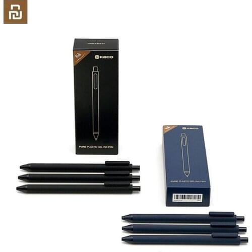Youpin KACO 0.5mm Xiomi Mi Signing Pen Gal Ink Smooth Writing Durable Signing Black Refill 10Pcs/Lot