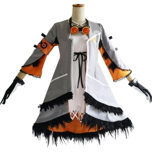 Game Arknights Ptilopsis Cosplay Costume Full Set Women Cosplay Dress Halloween Carnival Party Costumes