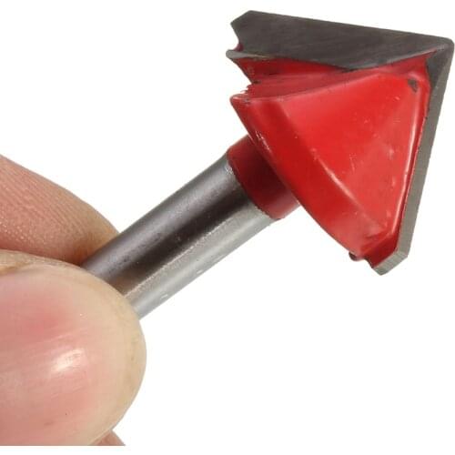 1PC 6mm x 22mm 90 Degree 3D Wood Making Router CNC Engraving V Groove Bits Drill Tool Woodworking Carve