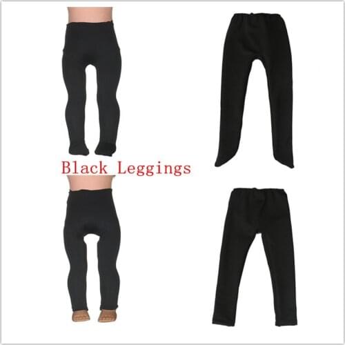2 kinds Black Leggings Tight Pants Fit 18 Inches American Doll Baby Doll Clothes Accessories Handmade Fashion Pants Clothes