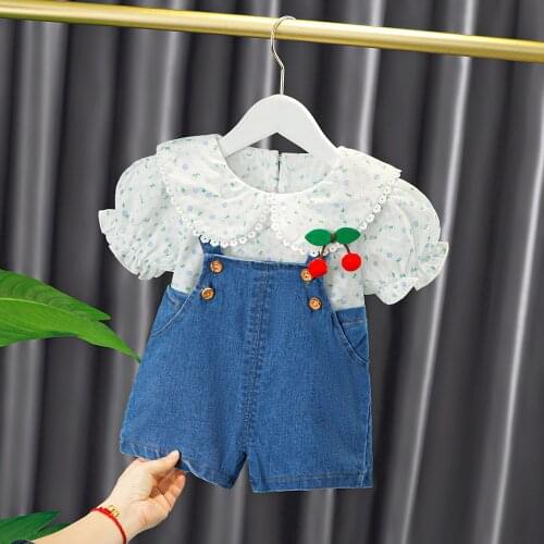 4 Sets/Lot) 2021 New Arrival Girls Summer Clothing Set 042108