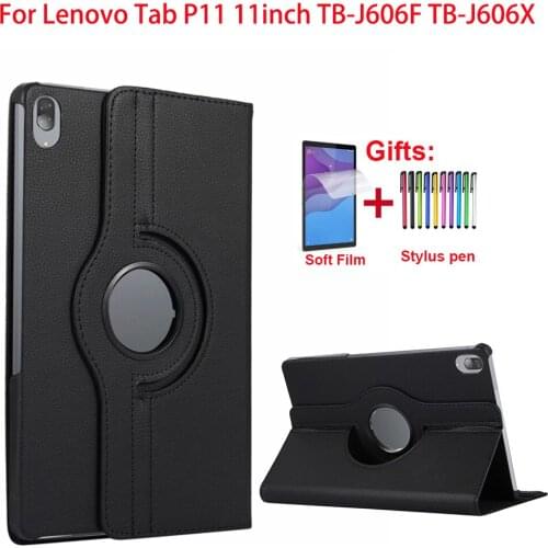 360 Degree Rotating Tablet Case For Lenovo Tab P11 Cover 11 inch TB-J606F TB-J606X Pad 11 Case Capa