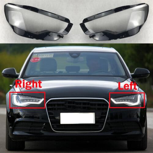 Car Front Head Light Case For Audi A6 C7 2011-2014 Auto Headlight Cover Lamp Lens Glass Shell Headlamp Lampshade Lampcover