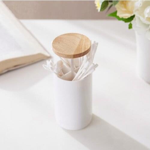 Pop-up Cotton Bud Swabs Toothpick Holder Dispenser Case Q-tips Holder Storage Organizer Box Home Hotel Decoration