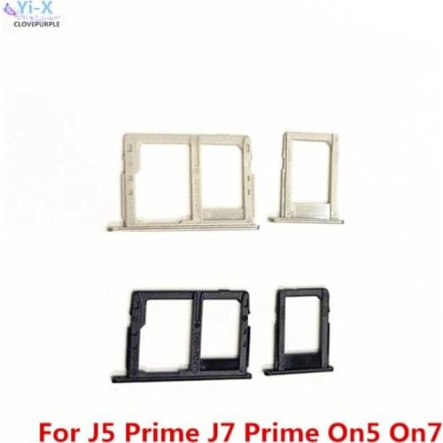 SIM Card Tray Slot Holder Adapter + Micro SD Card Holder For Samsung Galaxy J5 Prime G570 J7 Prime G610 On5 On7