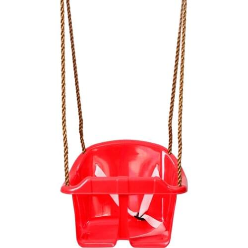 Kids Rope Swing Seat Outdoor Children Plastic Swing Baby Safety Seat Fun Toy Plastic Durable Fun Garden Backyard Swing Chair