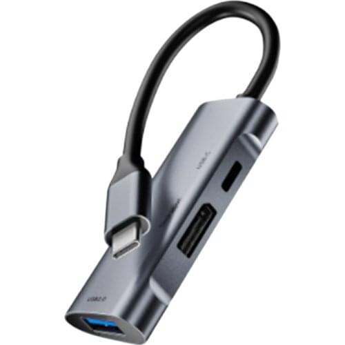 USB C HUB Type-C Docking Station 3 in 1 4K@60Hz DisplayPort PD 60W USB 2.0