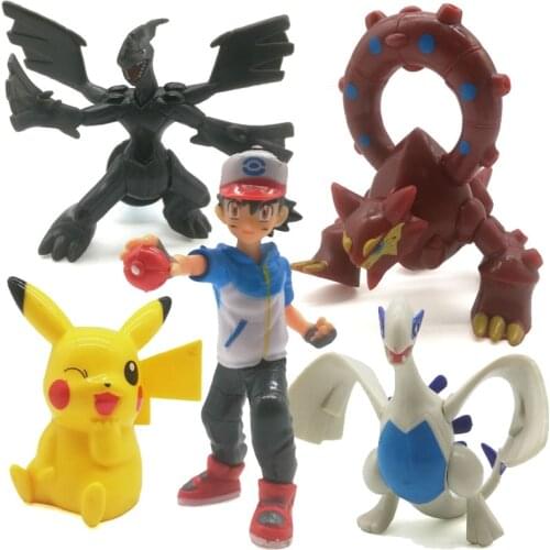 Pokemon Anime Figures Pikachu Figurine Children Toys Pokect Monster Ash Ketchum Elf Kids Room Decor Ornaments Birthday Gifts