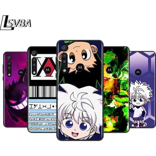 HUNTER×HUNTER Cartoon for Motorola G9 G8 G E7 E6 One Play Marco Hyper Fusion Stylus Power Edge Plus Black Phone Case