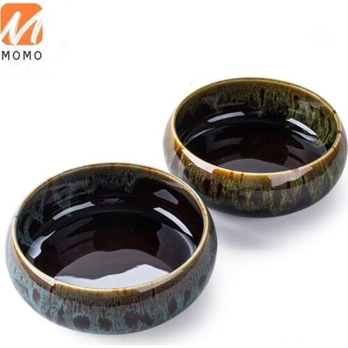 Ceramic Tea Wash Large Household Kiln Baked Japanese Zen Washing Cup Wash Kung Fu Tea Utensils Tea Basin Cup Basin High Quality