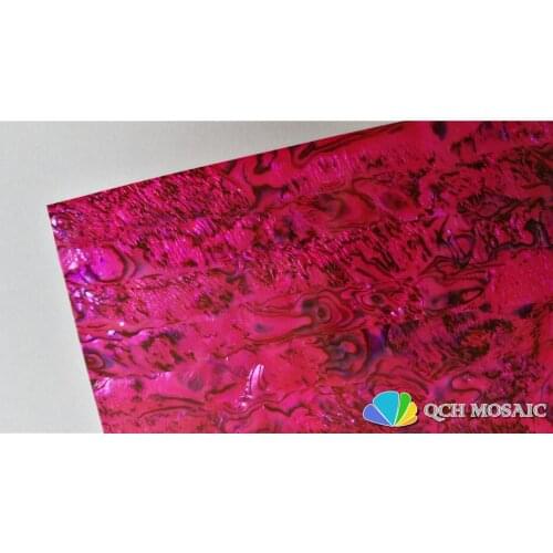 Red mother of pearl shell laminate sheet for musical instrument and wood inlay 10pcs/lot