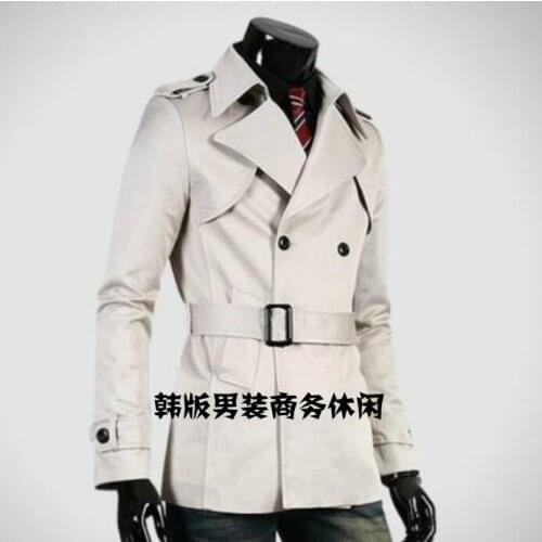 British style 2020 new England slim sexy trench coat men overcoat mens clothing business medium-long outerwear casaco masculino