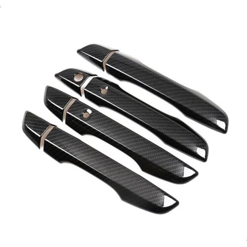Carbon fiber Sticker For Honda CIVIC 2020 2019 2018 2017 2016 Car Door handle patch accessories carstyling