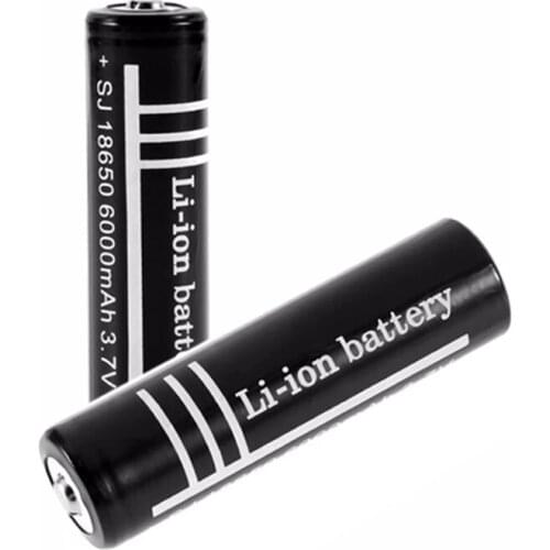 New 18650 Battery 3.7V 6000mah 18650 Rechargeable Li-ion Batteries for LED Lantern Flashlight Torch Headlamp Toy Cell batteria
