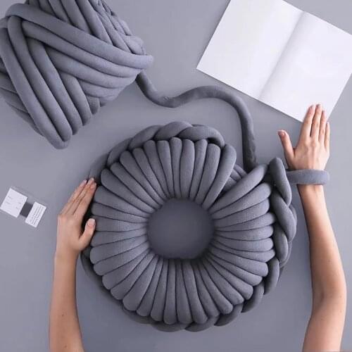 500G Handmade Woven Blanket Line Core Yarn DIY Knitting Coarse Wool Hand-Knitted Super Bulky Arm Roving Crocheting Sewing Yarn