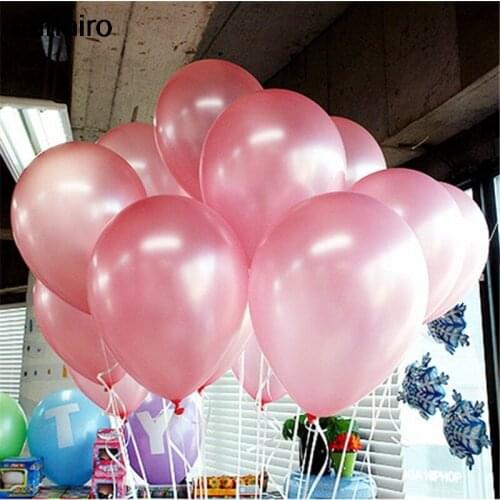 20pcs/lot 10inch Pink Latex Balloons Air Balls Inflatable Wedding Party Decoration Birthday Kid Party Float Cheap Balloons Toys