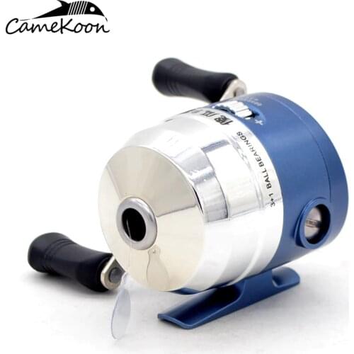 CAMEKOON FBS40 Fishing Reel With 10 Lbs Line Loaded Spincast Reel R/L Reversible 4.3:1 Gear Ratio 3+1 Ball Bearing Fishing Wheel