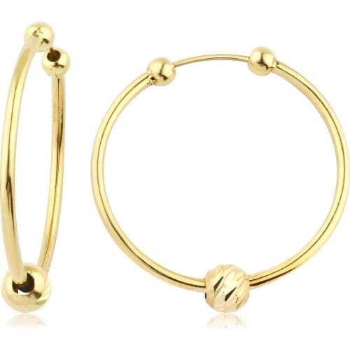 14k Doric Hoop Earring (6. Model 3. Size) W4E35063