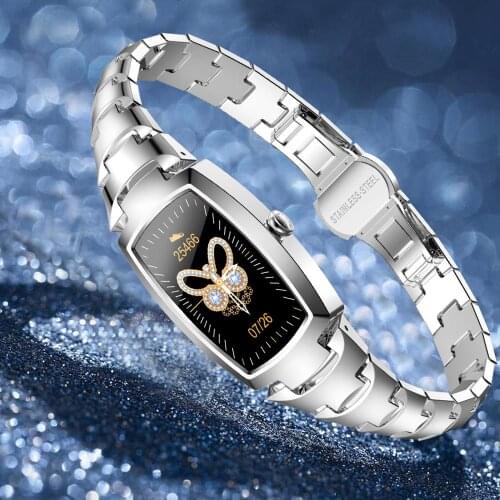 Fashion Smart Watch Women IP67 Waterproof Heart Rate Monitor Call Reminder Fitness Bracelet H8 Pro Smart Wristband Android IOS