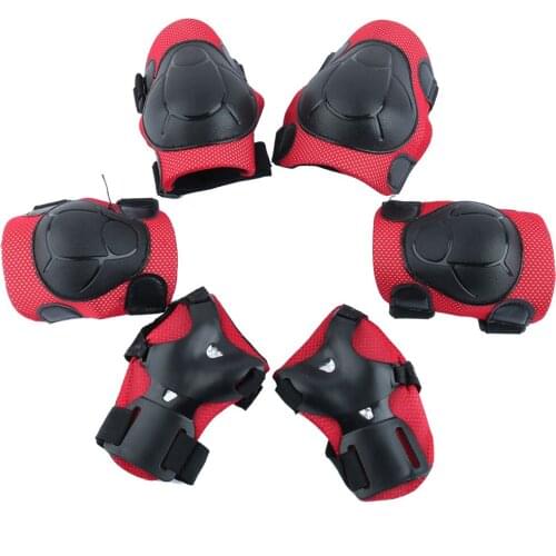 3Pairs Skate Sports Knee Elbow Wrist Pad Support Safety Protection Pads Wrist Guards For Skateboard Cycling Riding Accessories