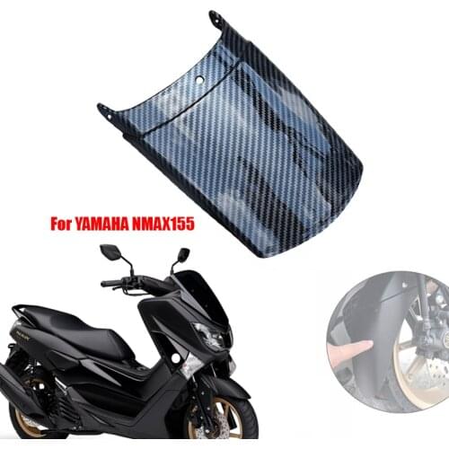 Motorcycle Front Fender Extension Mudguard Extended Cover Fairing Carbon Fiber Black For YAMAHA NMAX155 NMAX 155