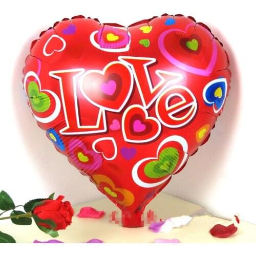 10pcs/lot inch Red Love Air Foil Balloons Wedding Birthday Party Wedding Balloons Decoraions Inflatable Classic Toys