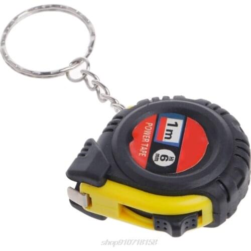 Retractable Ruler Tape Measure Key Chain Mini Pocket Size Metric 1m M16 21 Dropship